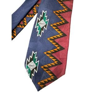 Vintage Tabasco Aztec Art Men's Necktie, Neck Tie, Necktie, Pepper Sauce Necktie